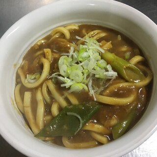 残りカレーでカレーうどん